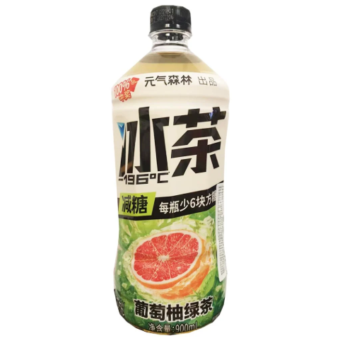 元气森林葡萄柚绿茶Grapefruit Iced Green Tea 900ml