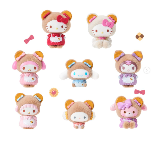 Sanrio Cookie Fluffy Bear Design Series  blind box