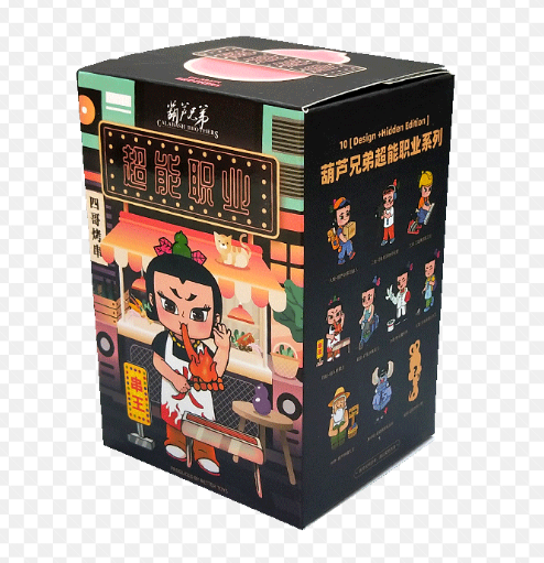 国货葫芦兄弟超能职业系列盲盒葫芦娃蛇精周边潮玩具爷爷公仔手办摆件
