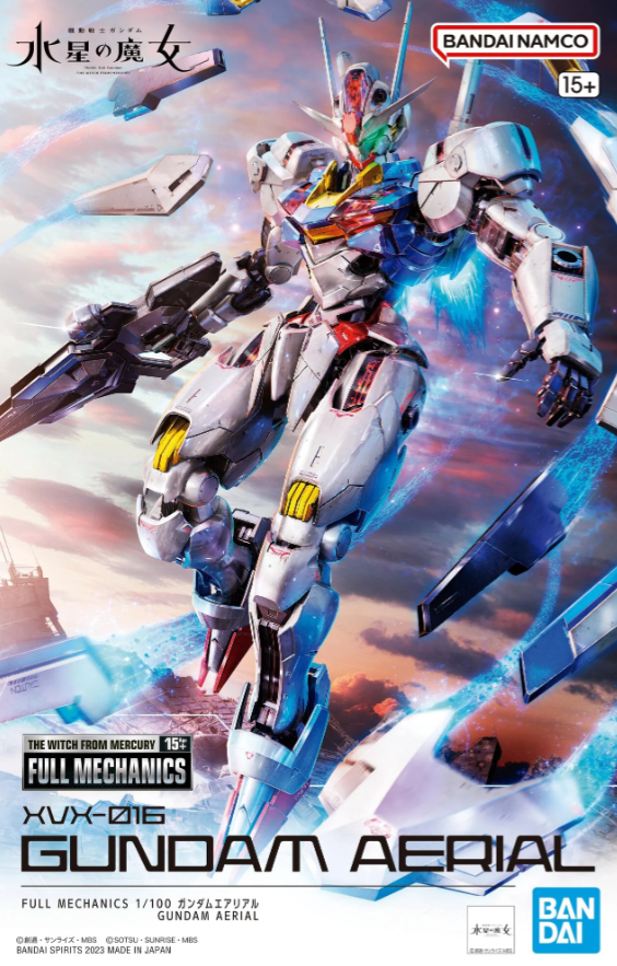 HG - BANDAI - FULL MECHANICS GUNDAM WITCH FROM MERCURY 1/100 XVX-016 GUNDAM AERIAL