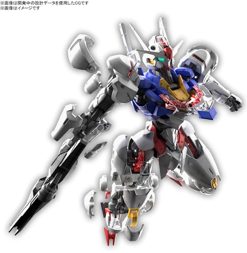 HG - BANDAI - FULL MECHANICS GUNDAM WITCH FROM MERCURY 1/100 XVX-016 GUNDAM AERIAL