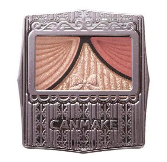 Japan CANMAKE clear water three-color eye shadow - a variety of optional