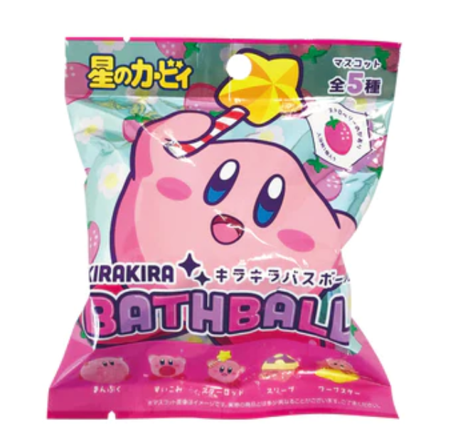 日本KIRAKIRA 星之卡比沐浴球-草莓味