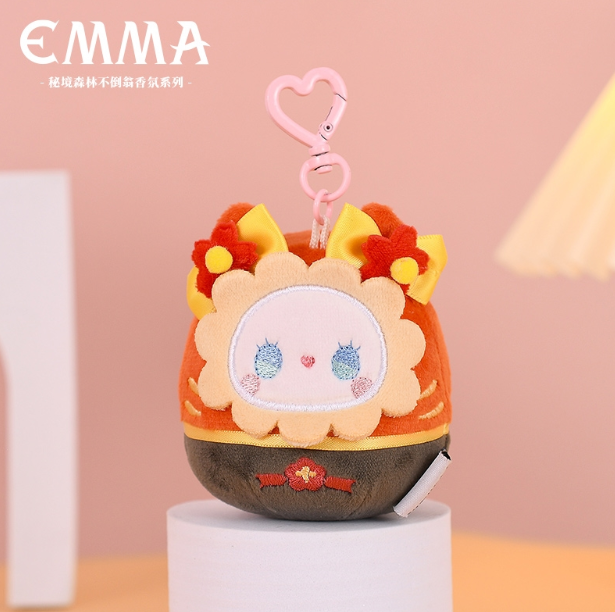 EMMA Secret Forest Tumbler Fragrance Blind Box Plush Doll Pendant Turn Good Luck Aromatherapy Ornaments New Year Gift