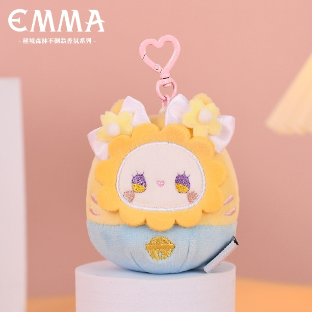 EMMA Secret Forest Tumbler Fragrance Blind Box Plush Doll Pendant Turn Good Luck Aromatherapy Ornaments New Year Gift