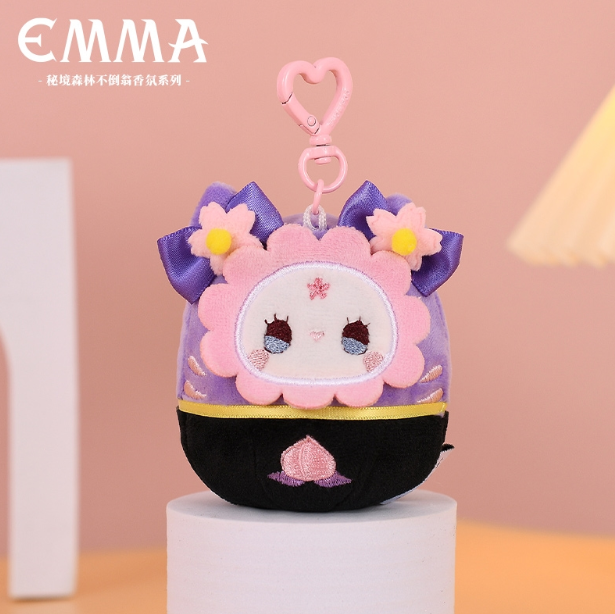 EMMA Secret Forest Tumbler Fragrance Blind Box Plush Doll Pendant Turn Good Luck Aromatherapy Ornaments New Year Gift