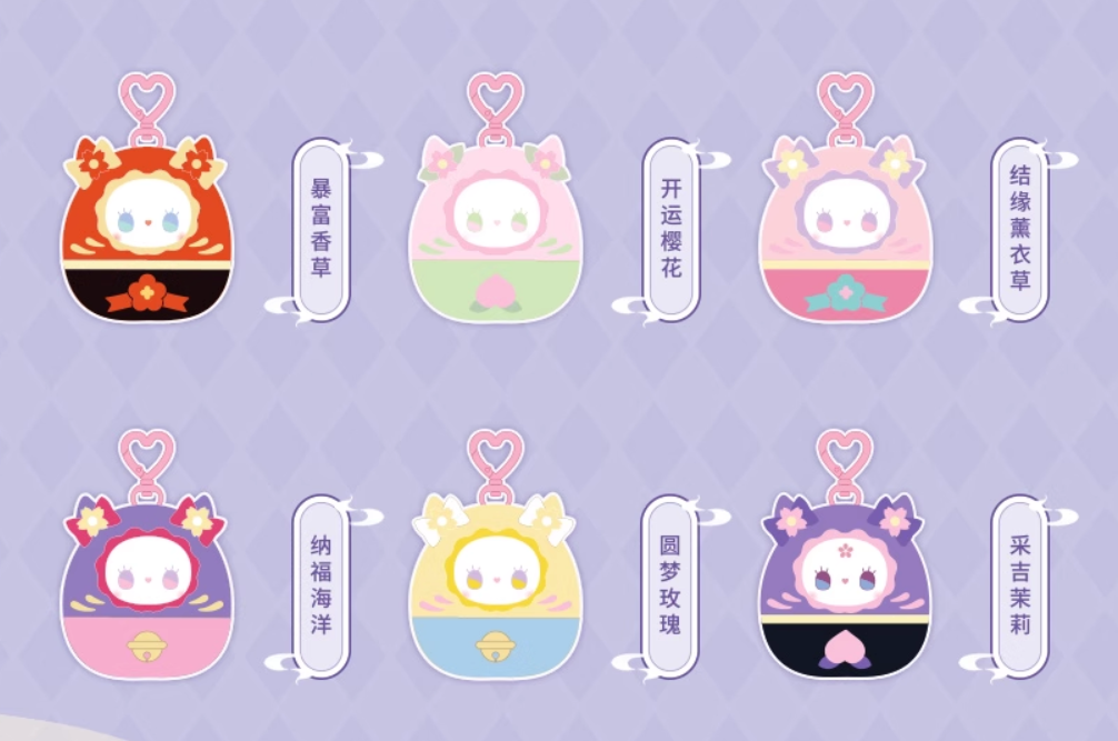 EMMA Secret Forest Tumbler Fragrance Blind Box Plush Doll Pendant Turn Good Luck Aromatherapy Ornaments New Year Gift