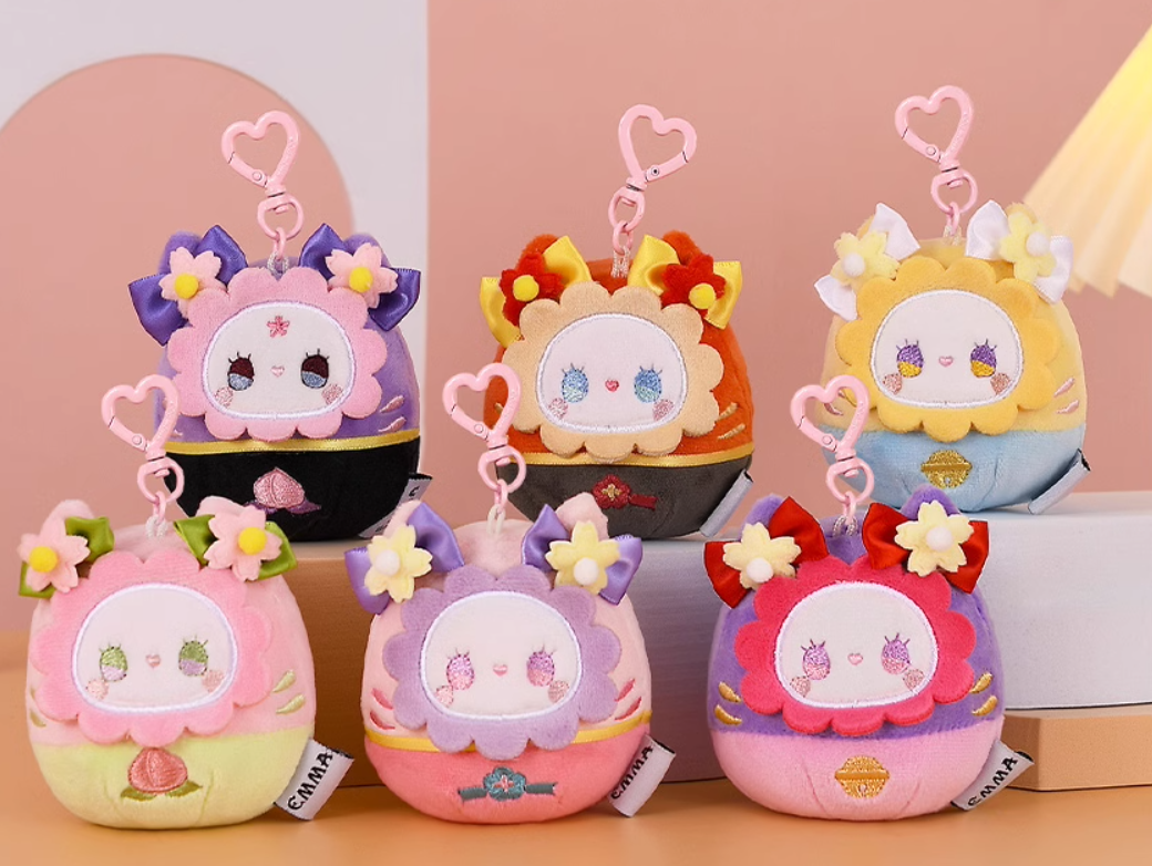 EMMA Secret Forest Tumbler Fragrance Blind Box Plush Doll Pendant Turn Good Luck Aromatherapy Ornaments New Year Gift