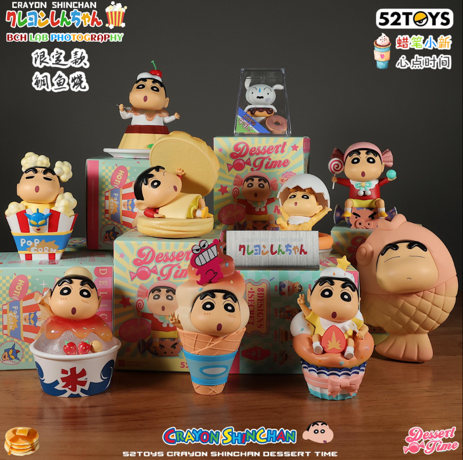 Genuine 52TOYS Crayon Shin-chan Heart Time Blind Box