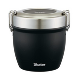 Japanese Skater Antibacterial Insulated Bowl Stainless Steel Lunch Box 800ml-Black