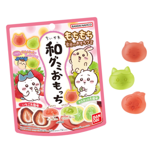 Japanese bandai Chiikawa soft candy - strawberry and musk flavor 