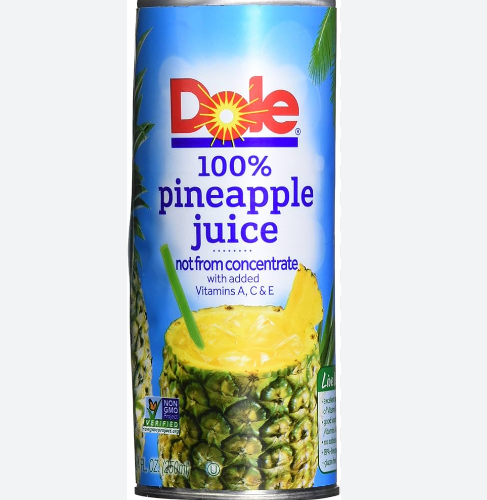 DOLE PINEAPPLE 100% JUICE-240g