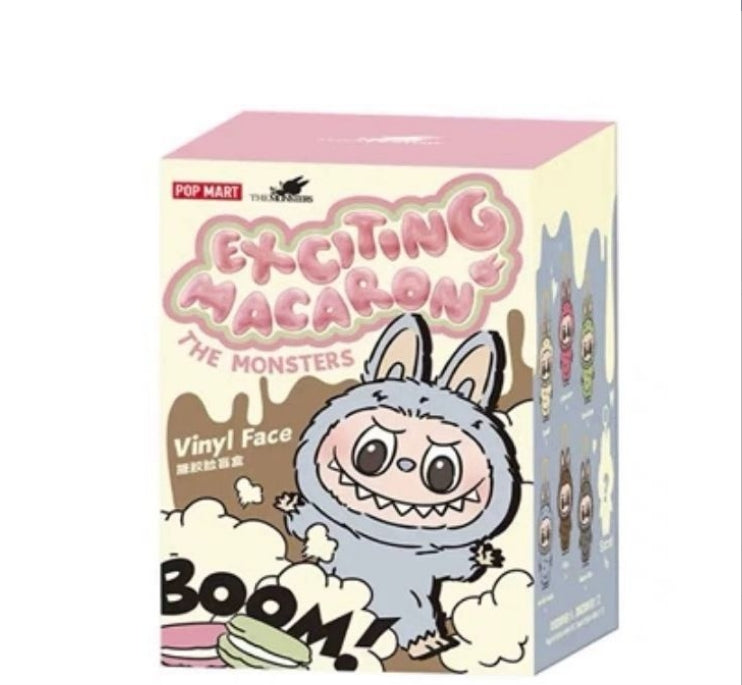 POPMART LABUBU Heart-beating Macaron Vinyl Face Series Blind Box Pendant/Open Box