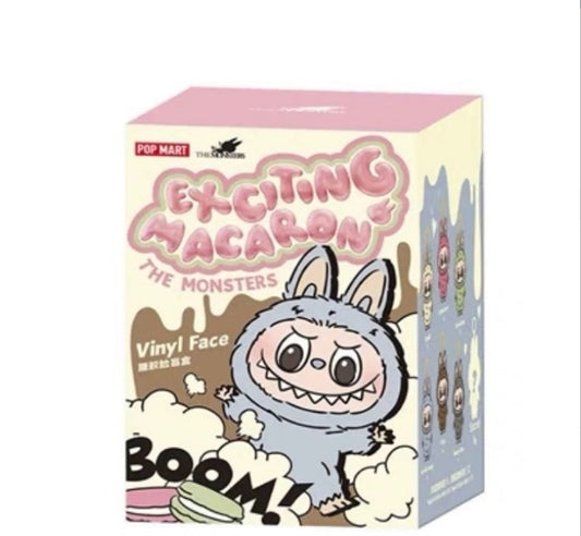 POPMART LABUBU Heart-beating Macaron Vinyl Face Series Blind Box Pendant/Open Box