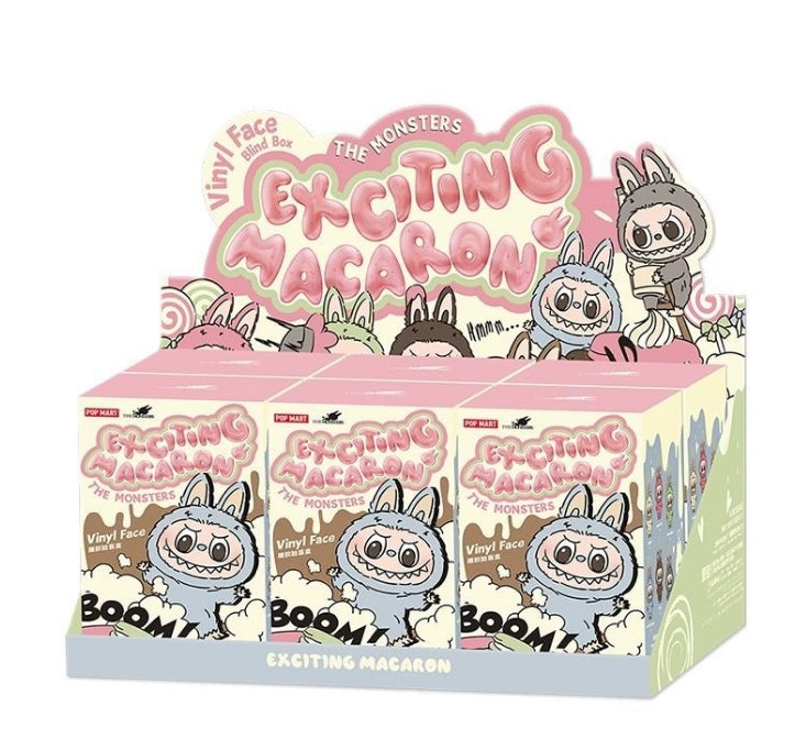 POPMART LABUBU Heart-beating Macaron Vinyl Face Series Blind Box Pendant/Open Box