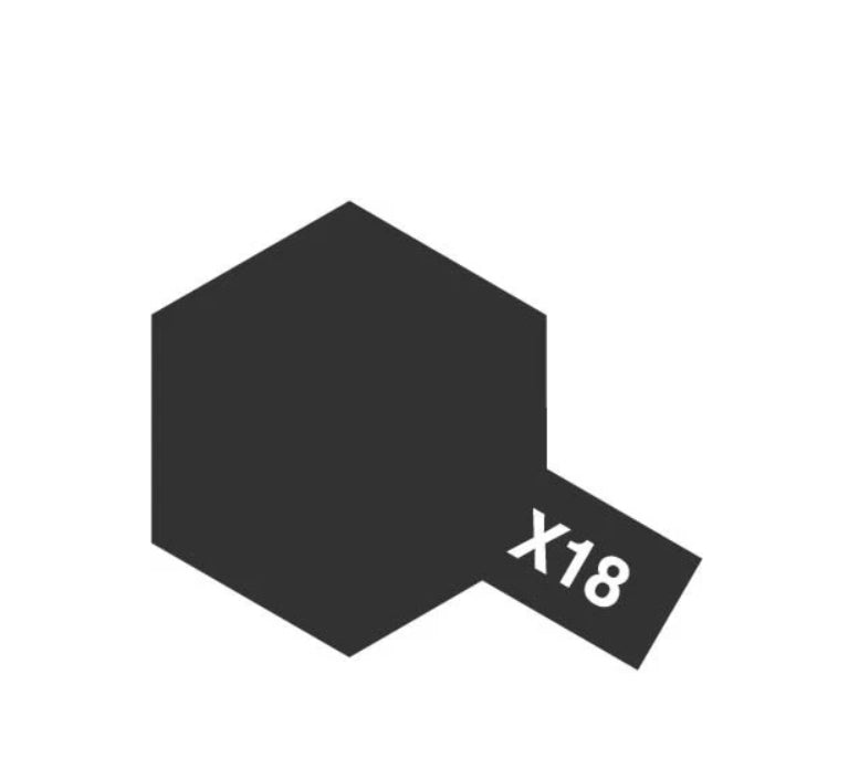 X-18 SEMI-GLOSS BLACK ACRYLIC MINI 81518