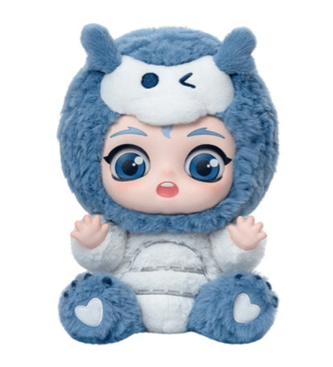 POPMART Nezha: The Devil Boy Conquers the Dragon King Hug Series Vinyl Face Plush-White Dragon Ao Bing
