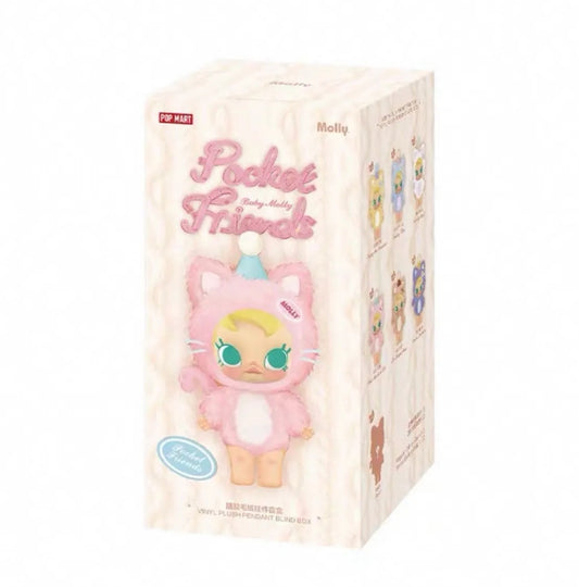 POP MART Baby Molly Pocket Friends Series Vinyl Pendant Blind Box &amp; Open Box