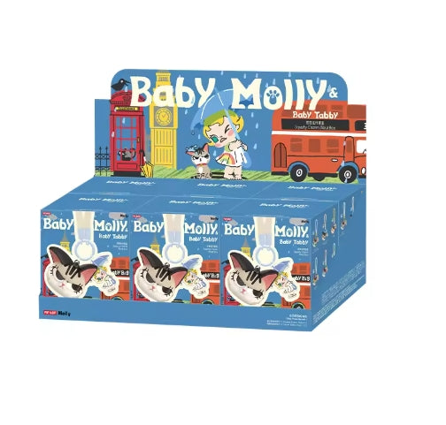 POP MART Molly &amp; Baby Tabby Squishy Charm Series Blind Box Pendant