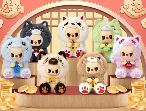 Miniso Rebel Bear 反逆熊招财猫毛绒盲盒