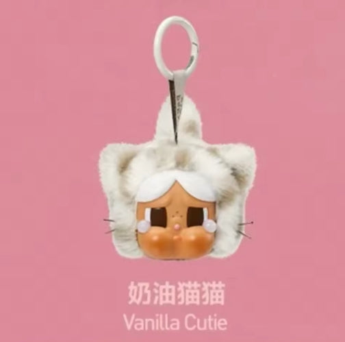 POP MART CRYBABY豹豹猫猫系列搪胶毛绒盲盒挂件