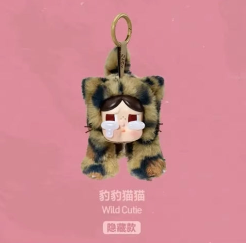 POP MART CRYBABY豹豹猫猫系列搪胶毛绒盲盒挂件