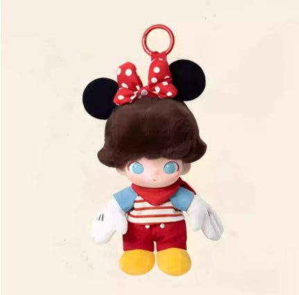 Pop Mart POP MART DIMOO WORLD × DISNEY series-vinyl plush keychain blind box\open box