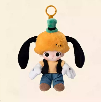 Pop Mart POP MART DIMOO WORLD × DISNEY series-vinyl plush keychain blind box\open box