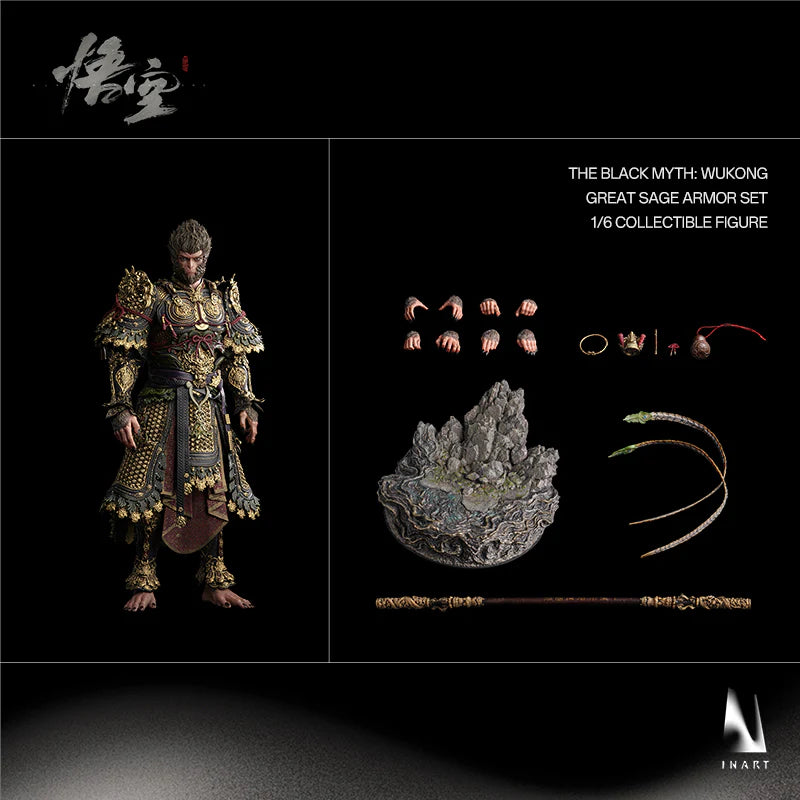 [Pre-Order ETA 2026 Q2] INART The Black Myth: Wukong Great Sage Armor Set Sixth Scale Collectible Figure