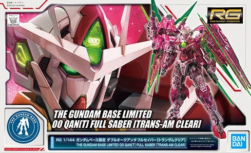 RG Limited - Bandai - The Gundam Base Limited 00 Qan[T] Full Saber [Trans-Am Clear] 1/144