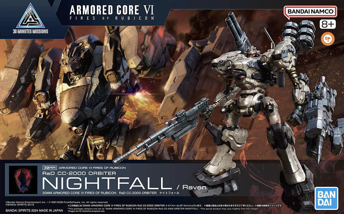 30MM - Bandai - #01 Armored Core VI Fires of Rubicon RaD CC-2000 Orbiter Nightfall