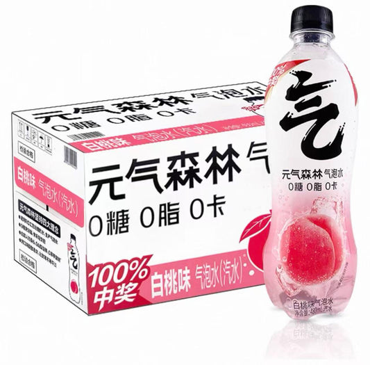 元气森林白桃味气泡水