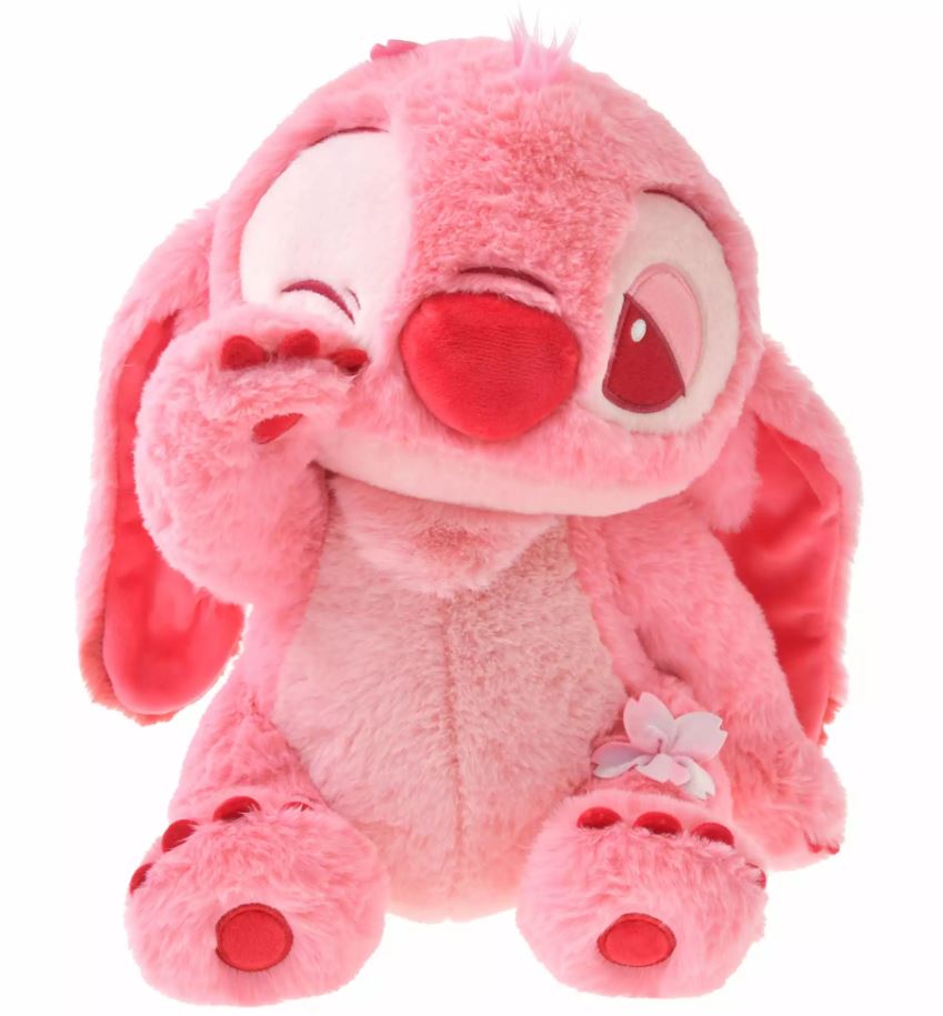 日本东京迪士尼粉色樱花限定史迪奇玩偶