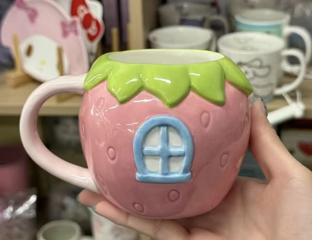 中古Hellokitty 草莓水杯