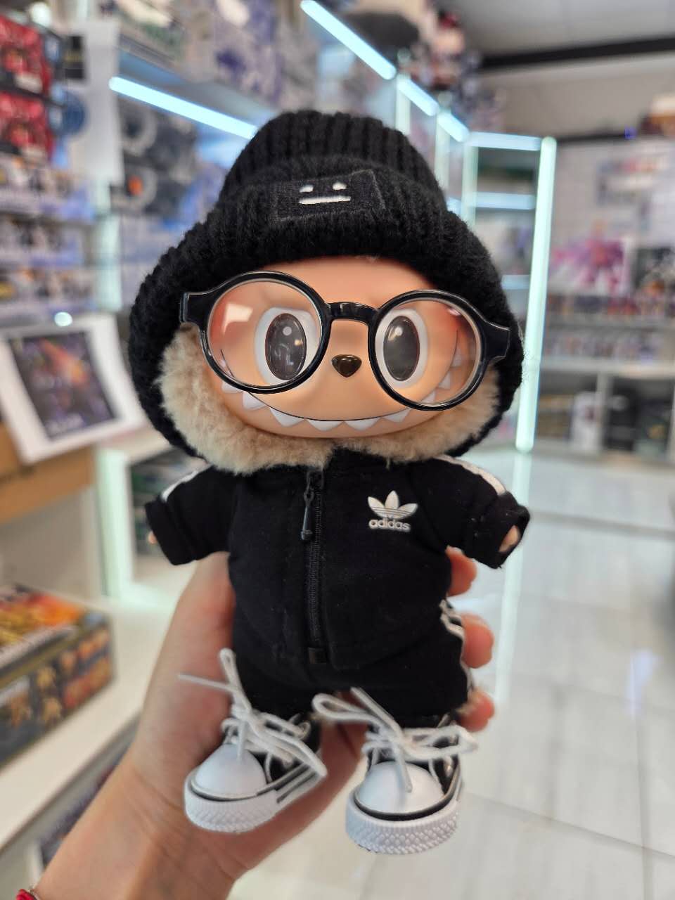 labubu addidas娃衣五件套