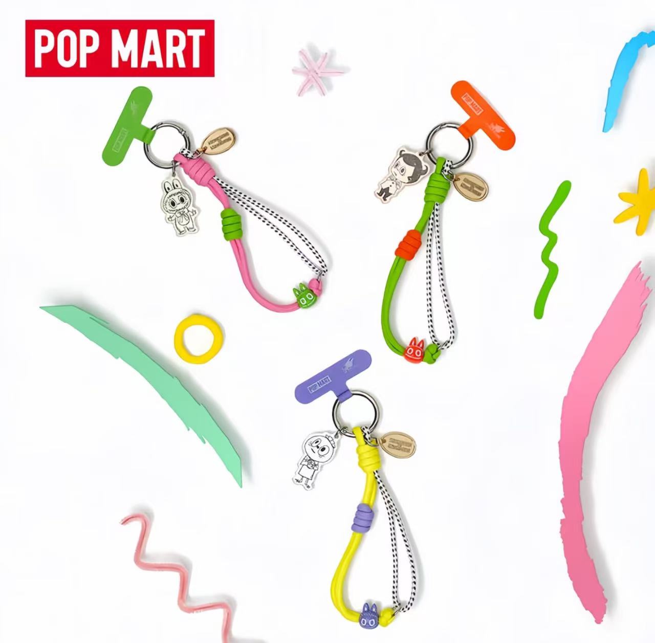 Pop mart the monsters 十周年系列手机挂绳