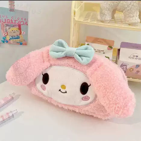 Domestic plush pencil case - two options