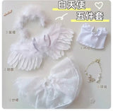 labubu 白天使和黑恶魔五件套娃衣 （适合15cm/17cm)