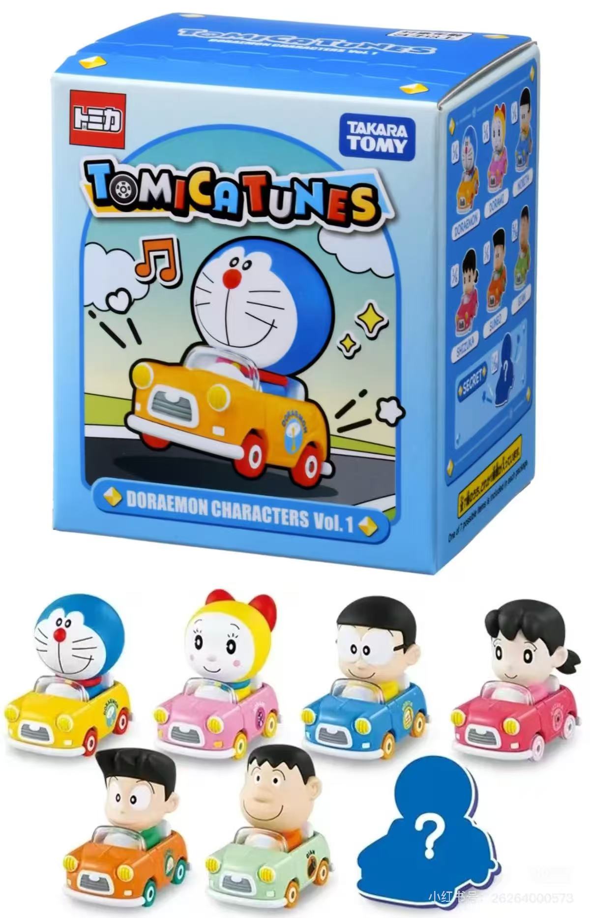 多美卡TOMICATUNES系列哆啦A梦盲盒小车