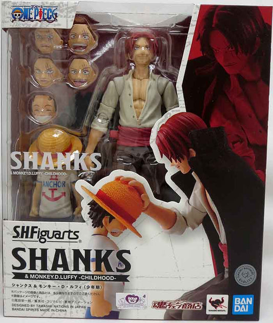 Bandai - S.H. Figuarts - One Piece - Shanks & Monkey D. Luffy -Childhood