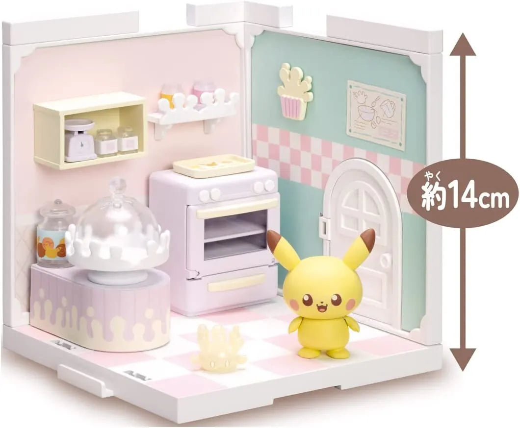TAKARA TOMY 宠物小精灵 和平之地 Pokepiece House 厨房 牛奶和皮卡丘