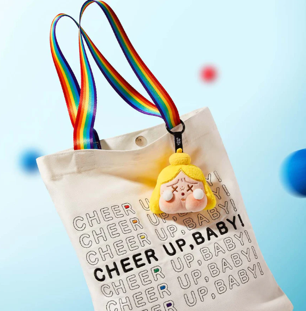POP MART CRYBABY cheer up毛绒挂件盲盒