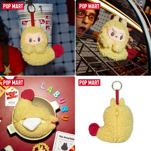 POP MART怪味便利店labubu炸虾耳机包