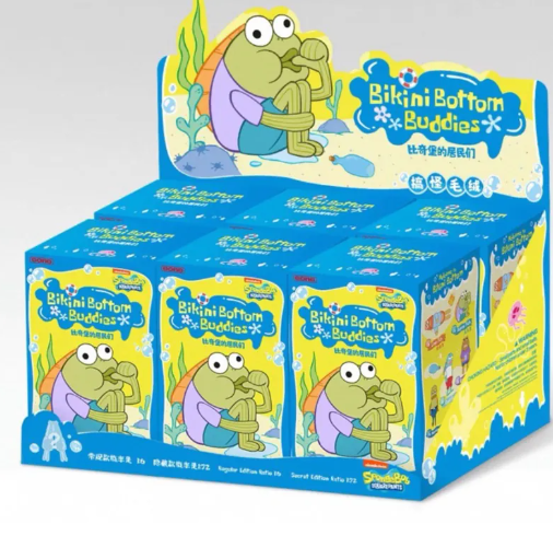 POP MART SpongeBob Bikini Bottom Residents Plush Series Pendant Blind Box