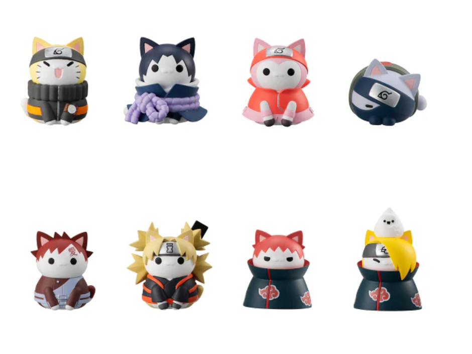 Japan MEGA CAT PROJECT NARUTO Shippuden Nyaruto Ver. Battle with Akatsuki Blind Box