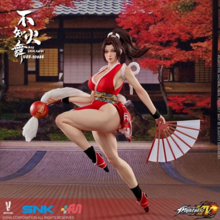 1/6 SNK Officially Licensed King of Fighters XIV Mai Shiranui Straight Bangs Version Action Figure VCF-2068S