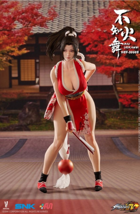 1/6 SNK Officially Licensed King of Fighters XIV Mai Shiranui Straight Bangs Version Action Figure VCF-2068S