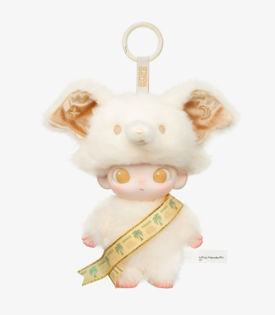 POP MART 泰国限定DIMOO白象系列搪胶吊卡挂件