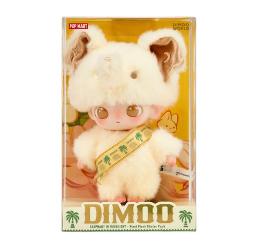 POP MART 泰国限定DIMOO白象系列搪胶吊卡挂件