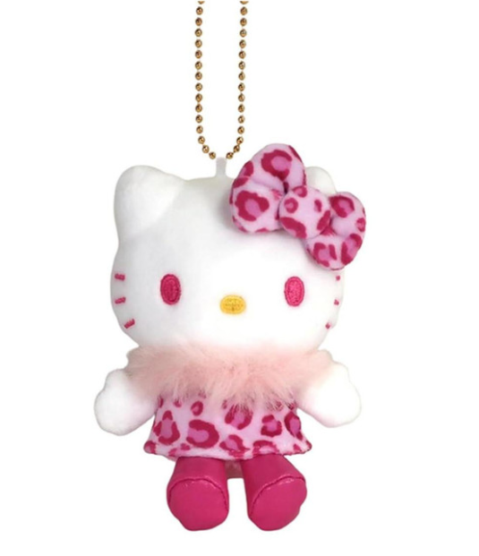 Japanese Sanrio Mascot - Hello Kitty Leopard Print Pendant - Two Options